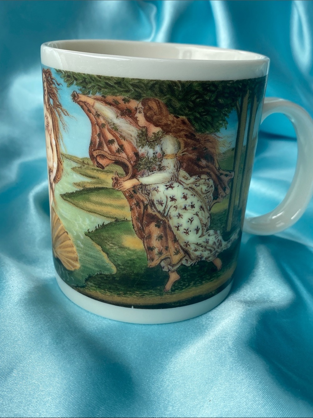 Renaissance Collection Chaleur Ceramic Mug with Vintage Art Panel